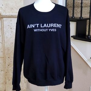 Fashionable Sweatshirt Black 🖤 Size L